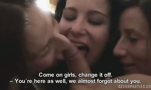 3 BEAUTIFUL CZECH BRUNETTES FUCK FOR MONEY!