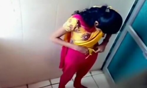 Indian coed girls get caught on tape using the university toilet