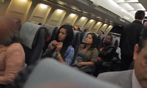 Risky Cam Flashing in the Airplane
