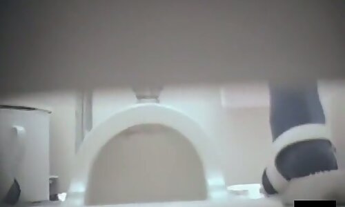 Exciting toilet shots of amateur bushy slits