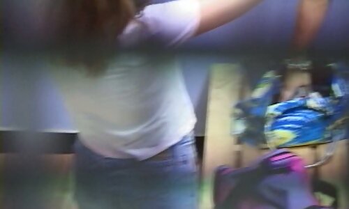 Two girls get caught on while undressing