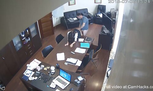 Wife catches her husband cheating with his own secretary 0057