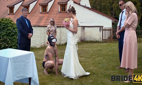 Blonde Bride With Natural Tits Enjoyed A Good Fuck On Her Kinky Wedding