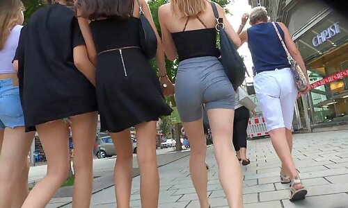 Sisters walking in the city