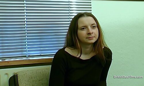 Real British Teen 18+ Is Nervous At Casting